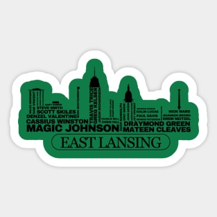 East Lansing Basketball Sticker